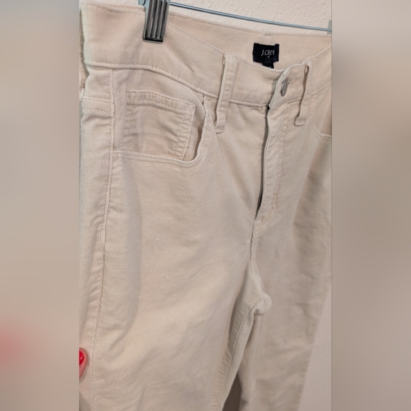J Crew Ecru Straight Leg Corduroys Size 27 - Picture 4 of 5
